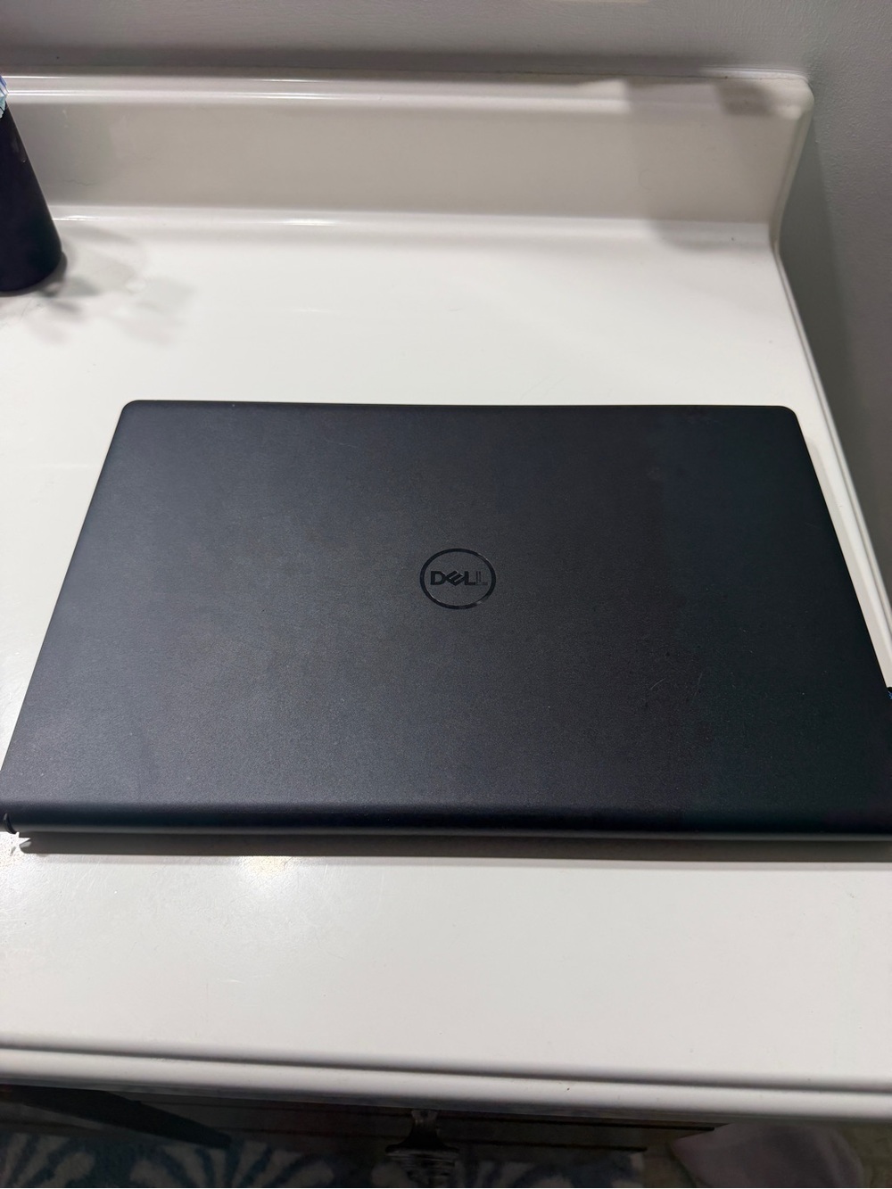 Dell Matte Black Laptop with Center Logo